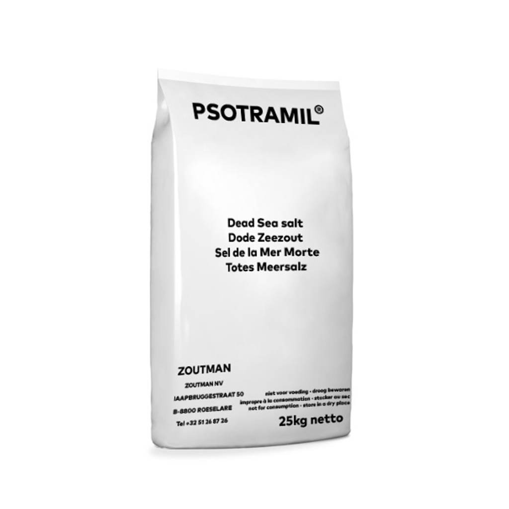 Psotramil Dode-Zee Zout 25 KG - Dode Zee Zout - Badzout
