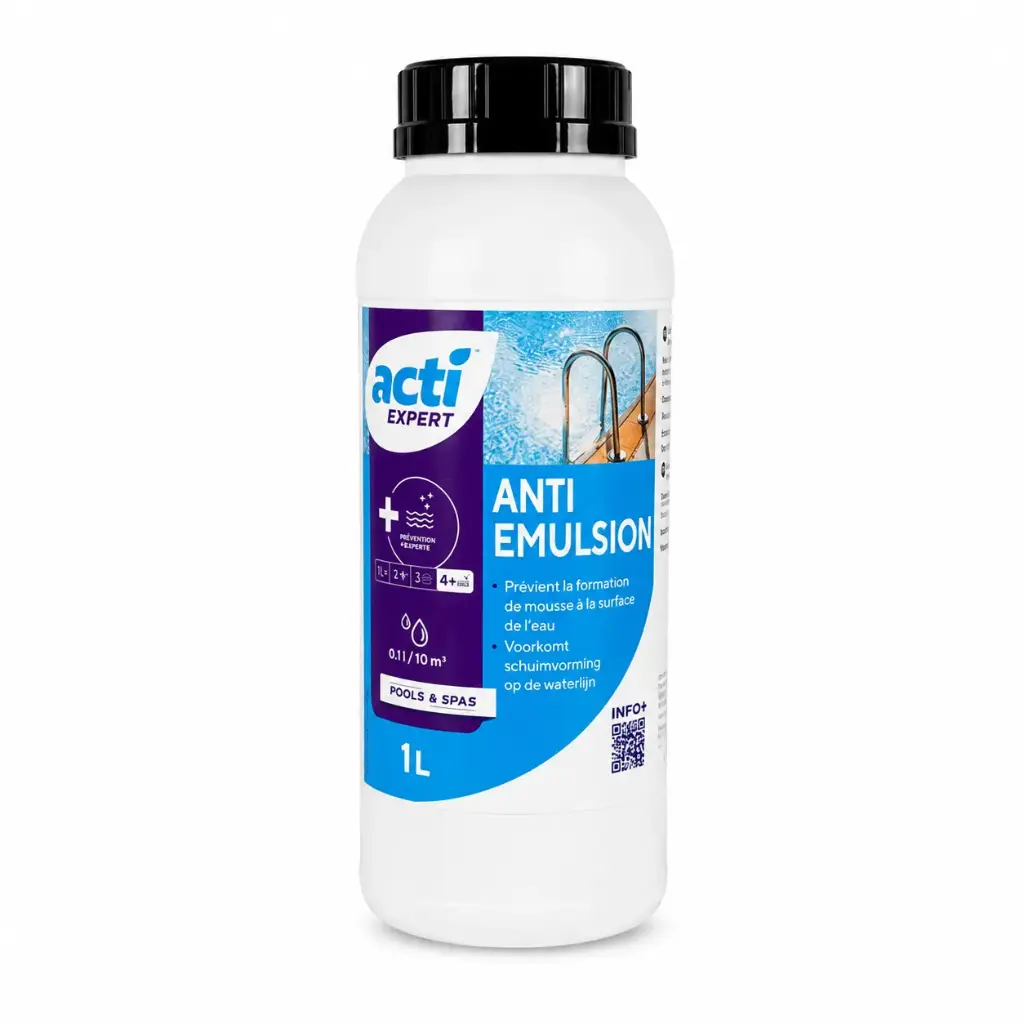 ACTI Anti-Emulsie 1L - Anti-Schuim Product voor Spa of Zwembad