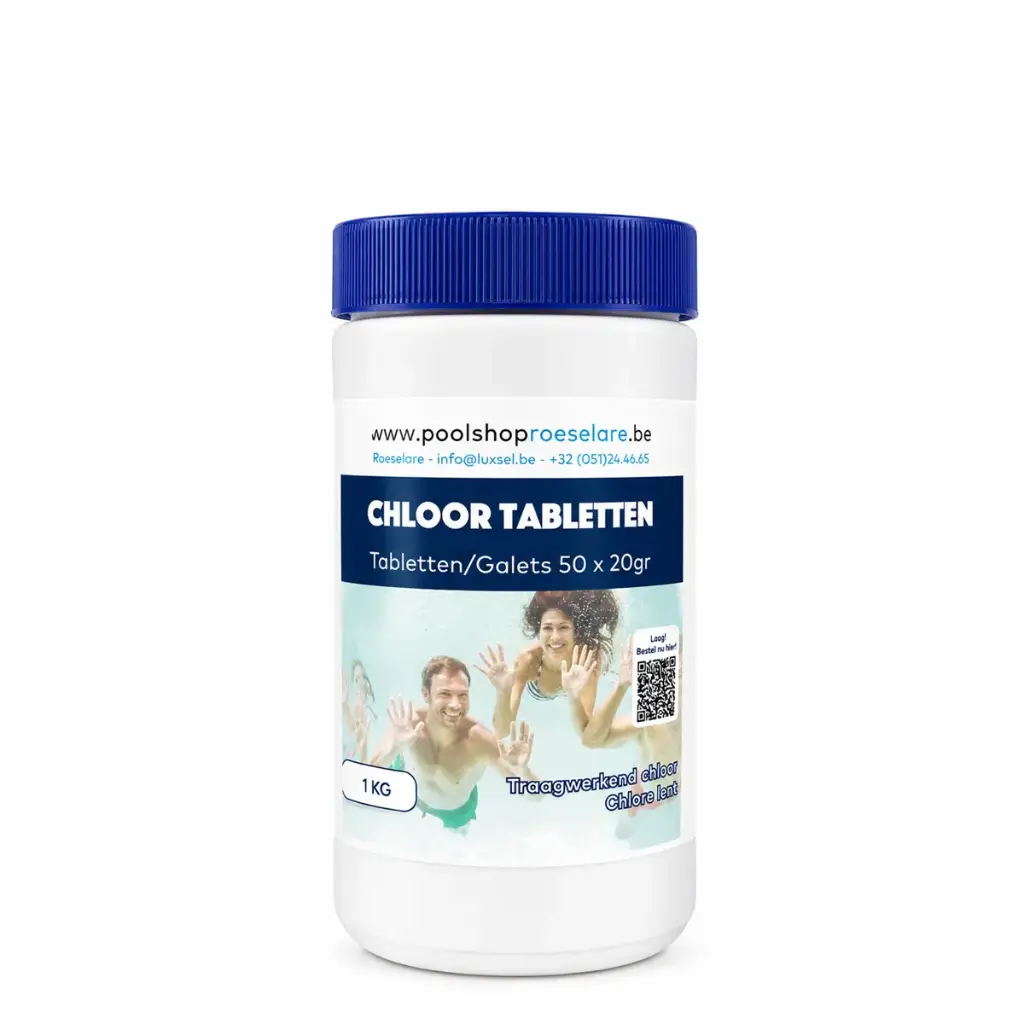Kleine Chloortabletten 50 x 20gr - 1KG
